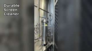 Pembersih Layar Otomatis Rangka Baja Tahan Karat Tahan Lama
