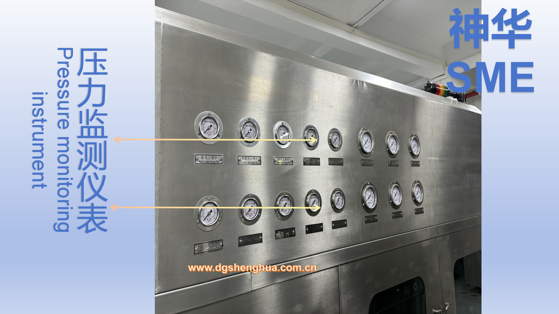 SUS304 Stainless Steel Frame Spray Wash Mini LED Dan Micro LED PCB Flux Dengan In Line Cleaning System