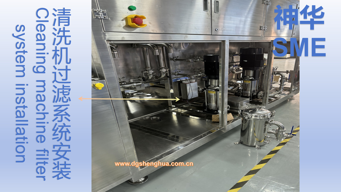 SUS304 Stainless Steel Frame Spray Wash Mini LED Dan Micro LED PCB Flux Dengan In Line Cleaning System