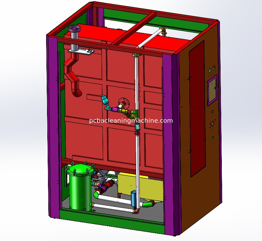 40L * 2 Mesin Pembersih Stensil Ganda 480kg Berat 2 Pembersih Stensil Untuk Pasta Solder Dan Lem Merah Pada Saat Yang Sama