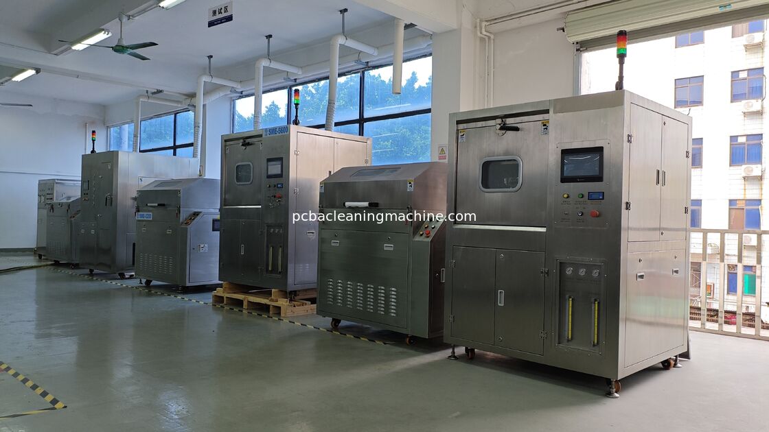Rentang Tekanan Gas 0.4-0.6Mpa Mesin Pembersih PCB Proses Pembersihan Pembersihan Memastikan Hasil Pembersihan untuk Jalur Perakitan Elektronik