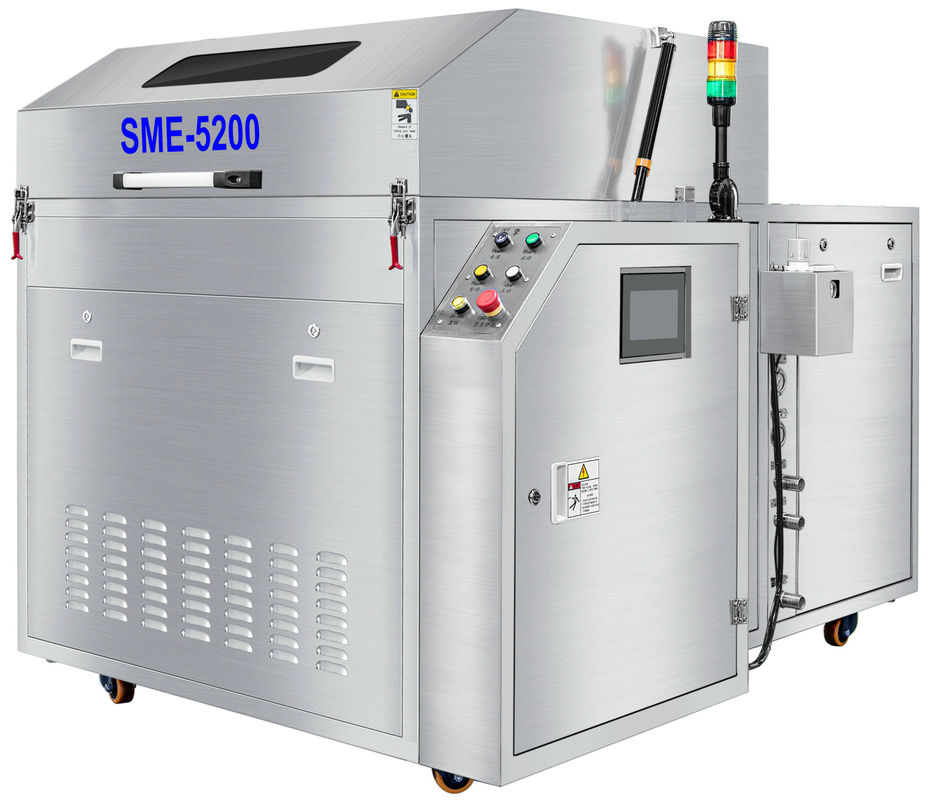 SMT Pallet Flux Spray Cleaning Machine PLC Controlled Liquid Wash Water Bilas Mesin Kering Udara Panas