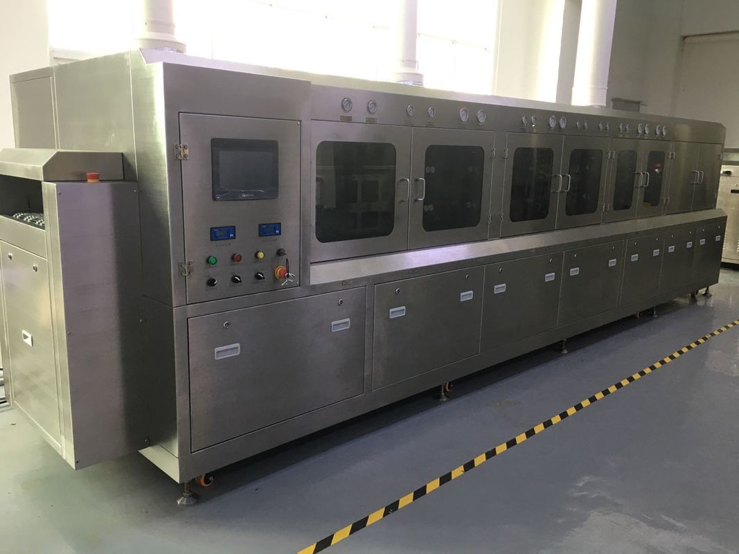 Sus304 Semiconductor pacakging flux chemical wash machine 600mm lebar bersih untuk bagian IGBT, IPM dan LEADFRAME