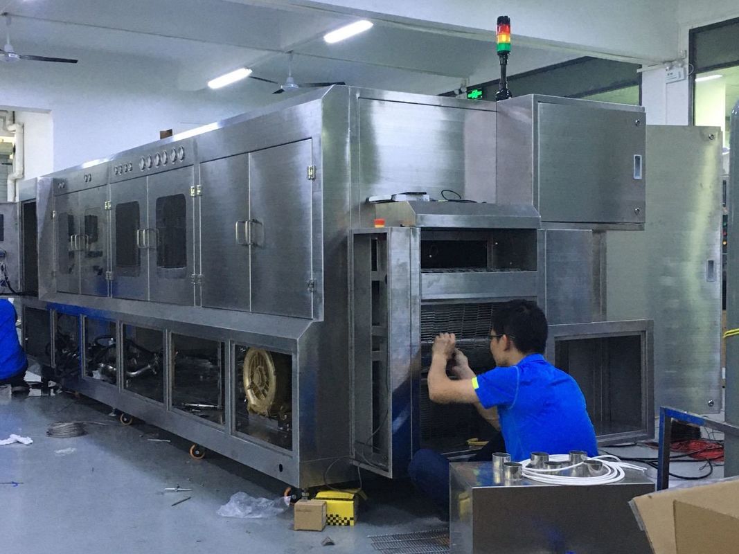 Sus304 Semiconductor pacakging flux chemical wash machine 600mm lebar bersih untuk bagian IGBT, IPM dan LEADFRAME
