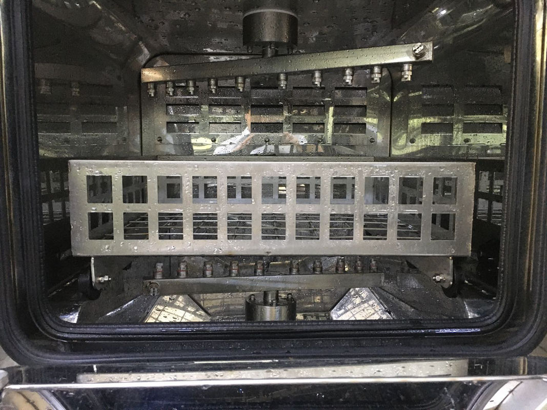 PCBA batch type spray wash deflux machine dengan 3 spray manifold 2 layer PCBA basket 1wash cabinet