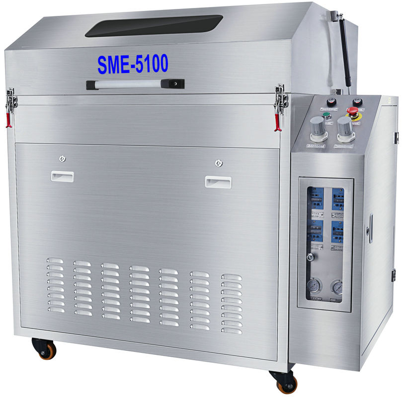 SME-5100 Double-Station 1000mm Diameter Keranjang Bulat Pneumatik Smt Solder Gelombang Oven Mesin Pembersih Pallet